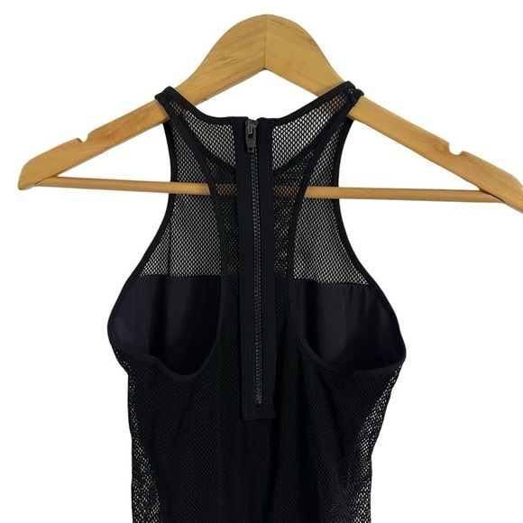 ALEXANDER WANG x REVOLVE Mesh Racer Back Zip Up One Piece Swimsuit - Picture 7 of 9